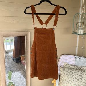 Pacsun corduroy overall dress